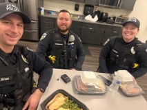 2025 Christmas Meals provided for GTPD